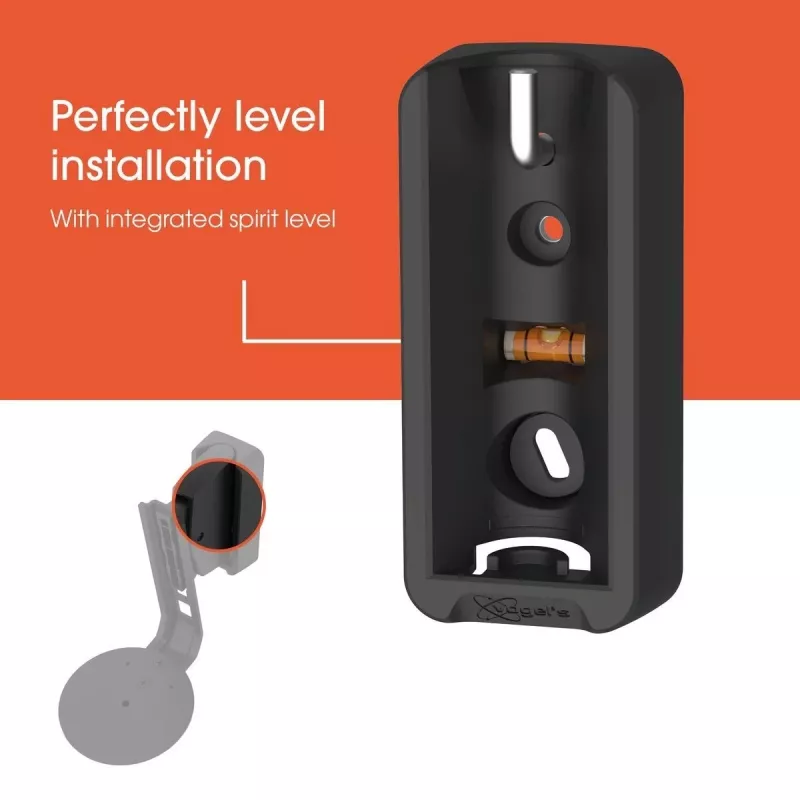 Soporte de pared Vogels | Soporte de pared para altavoz para Sonos Era 100 | Inclinable, orientable | Capacidad de carga máxima 7 kg | Negro