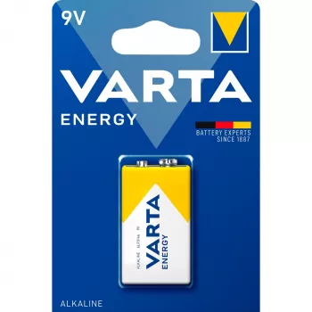 Pila Varta ENERGY 9 V alcalina — 9 V, 48,5 mm de altura, 46 g, 1 ud.