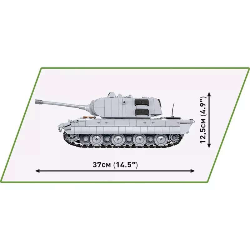 Set de construcción COBI Panzerkampfwagen E-100 Segunda Guerra Mundial 1511 piezas
