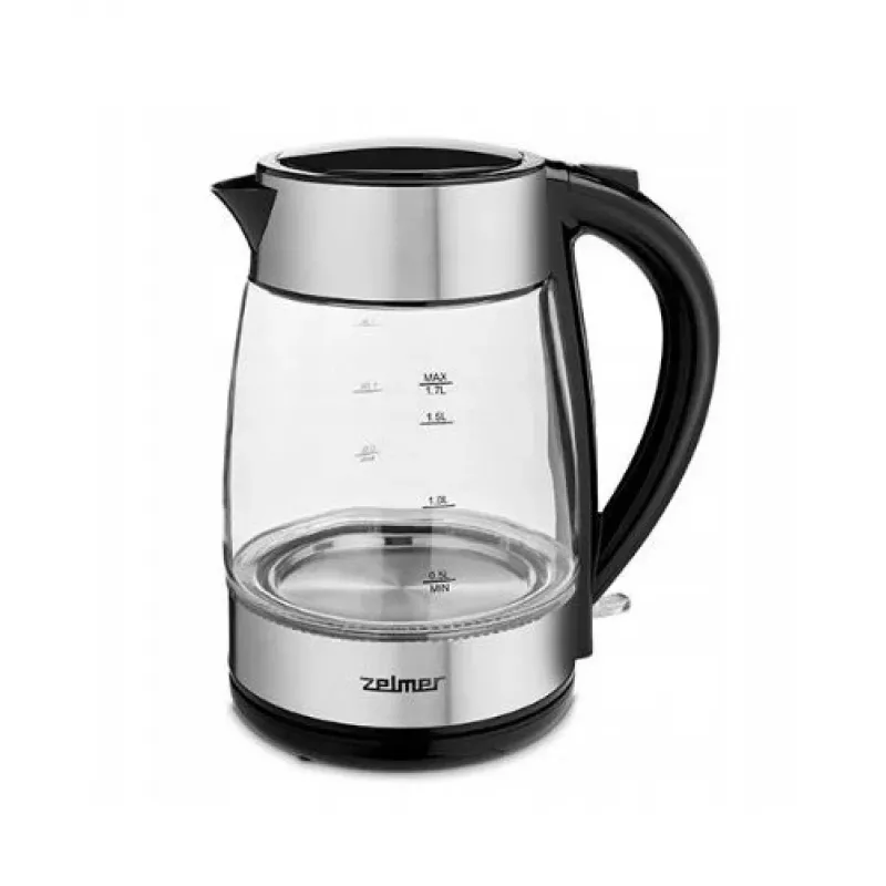 Hervidor Zelmer 1,7 L 2200 W negro acero inoxidable