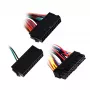 Adaptador de fuente de alimentación SILVERSTONE SST-PP10 — adaptador de cable dual de 24 pines a 24 pines individual