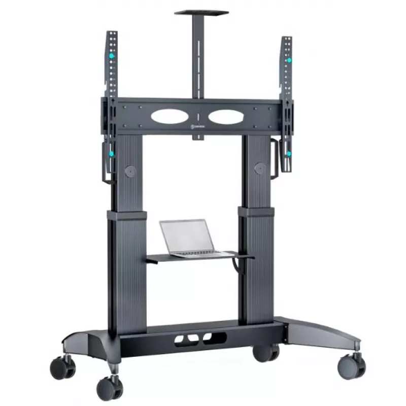Soporte móvil para TV ONKRON TS2821-B para televisores de 70–110 pulgadas, negro, soporte con ruedas ajustable en altura