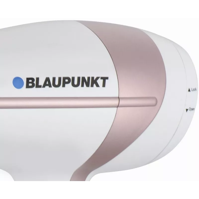Secador de pelo Blaupunkt HDD501RO, 2000W, blanco/oro rosa