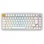 Teclado gaming Glorious GMMK Pro 75%, ISO, Pre-Built, blanco