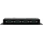 Servidor de dispositivos serie Exsys EX-6124-2POE — Ethernet a 4× RS-232/422/485 con PoE y fuente de alimentación 12V/3A