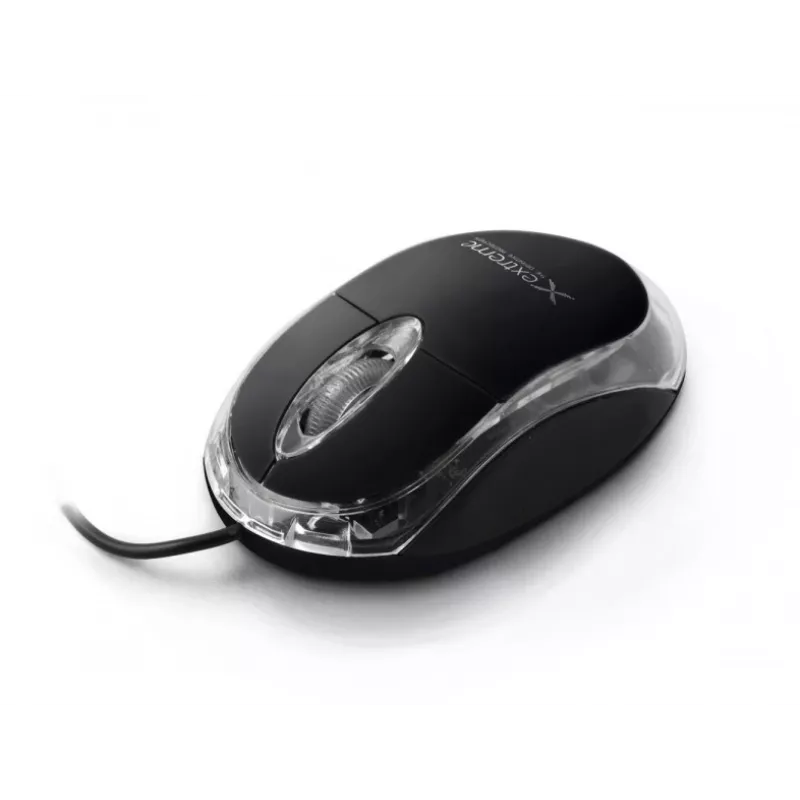 Ratón óptico ambidiestro con cable EXTREME XM102K — 1000 DPI, USB Type-A, cable de 1,2 m, 3 botones