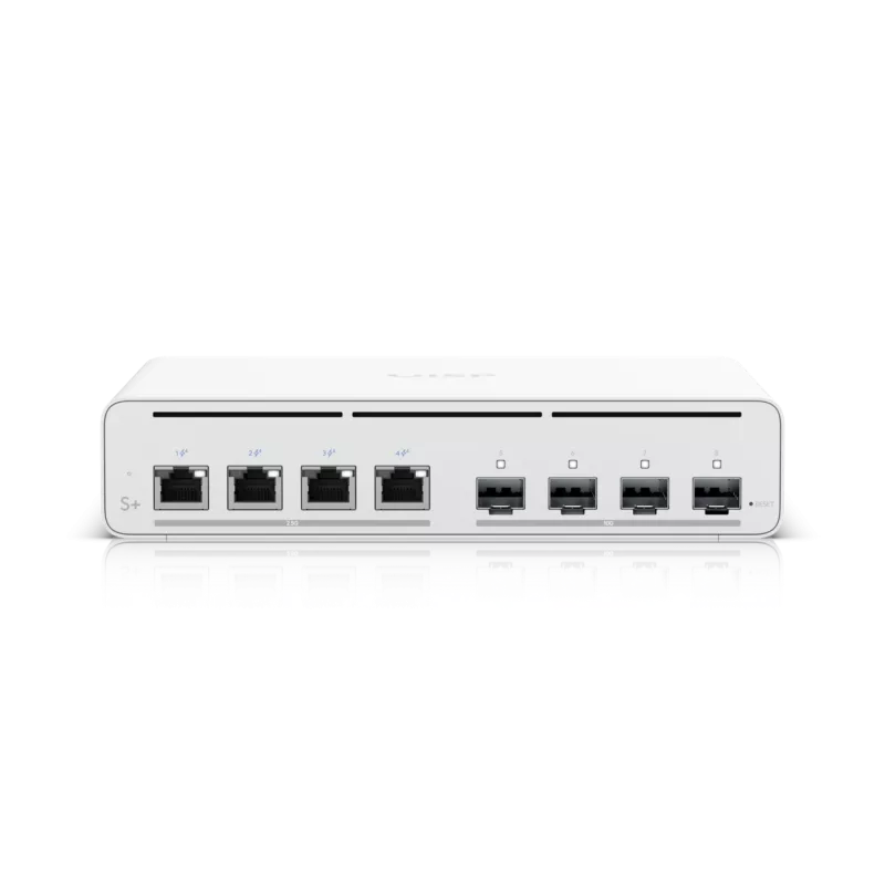 UniFi UISP Switch Plus - Switch - gestionado - 4 x 2.5GBase-T + 4 x 10Gb Ethernet S