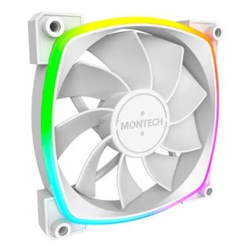 Montech RX120 PWM ventilador para caja de ordenador 12 cm blanco 3 uds.
