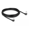 Cable de red DeLOCK RJ45 Cat.6A S/FTP fino 90° hacia abajo 5m negro