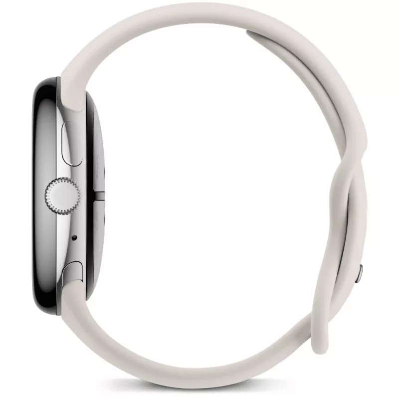 Google Pixel Watch 3 45 mm Wi-Fi reloj inteligente, plata pulida (Porcelain)