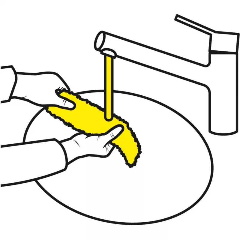 Accesorio para limpiacristales Karcher 2.633-130.0 — Paños de limpieza de microfibra 275 mm (2 unidades)