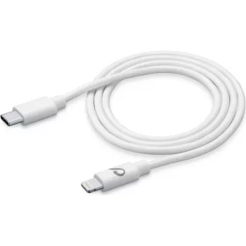 Cellularline Power Cable 120cm - cable USB-C a Lightning USB-C a Lightning para carga y transferencia de datos