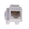 Módulo Keystone LANBERG KSU6-1090, Cat6 U/UTP plano, conector macho RJ-45 a conector hembra LSA, AWG 22/26, 14.5×16.1 mm, blanco