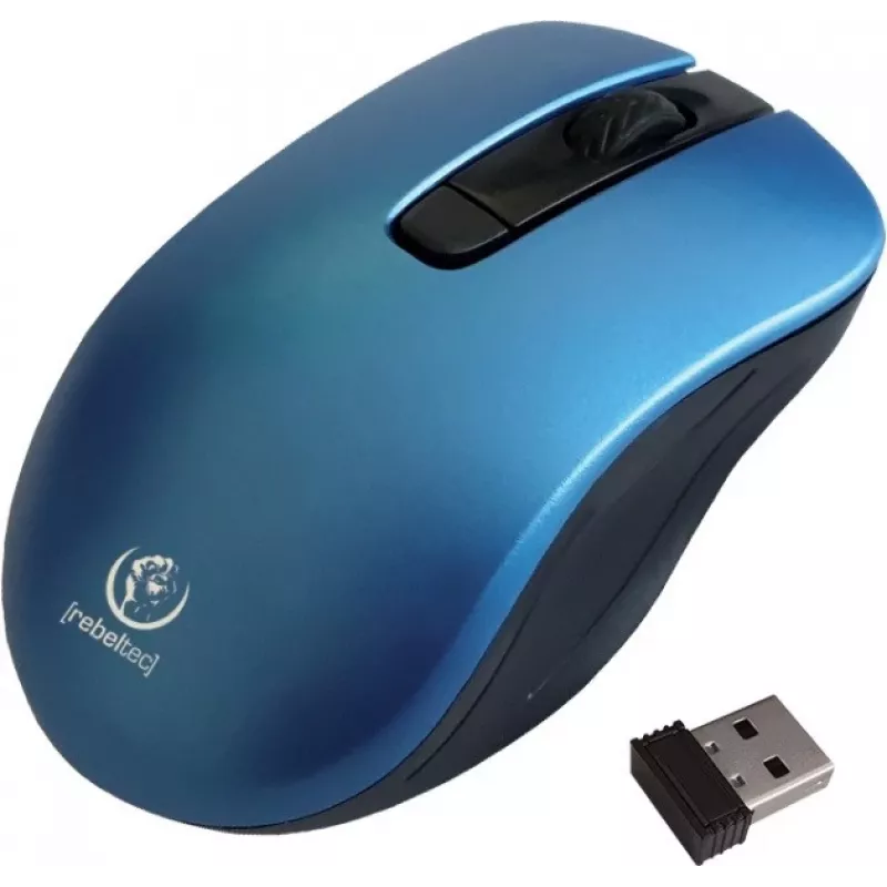 Ratón inalámbrico óptico Rebeltec STAR azul RBLMYS00057 interfaz