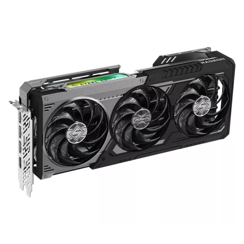 Tarjeta gráfica ASRock Radeon RX 9070 XT 16GB Steel Legend Dark