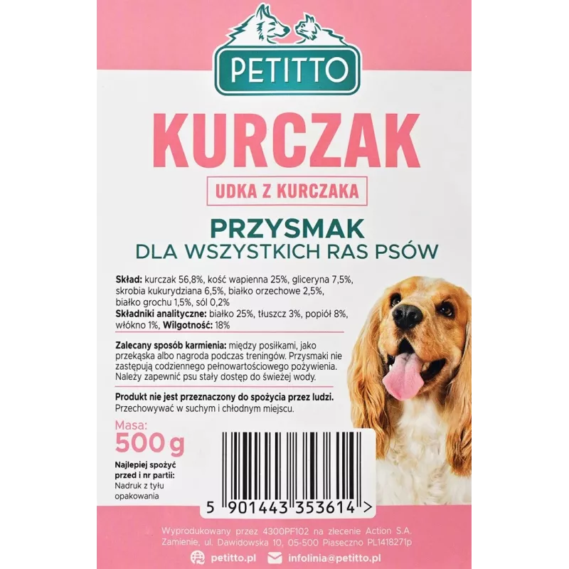 Muslos de pollo PETITTO - snacks para perros - 500 g