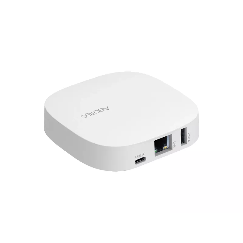 AEOTEC Smart Home Hub 2 – Funciona como SmartThings Hub, EU, Z-Wave, Zigbee 3.0, WiFi | GP-AEOHUBV4EU | Blanco