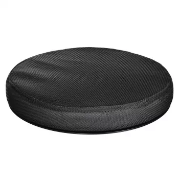 Cojín giratorio ortopédico ActionMed PO600AM — cojín redondo, giro 360°, 1,5 kg, negro