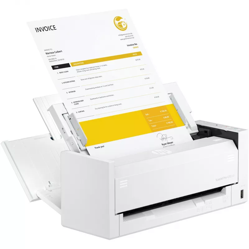 Escáner con ADF HP ScanJet Pro 4200 s1 600 x 600 DPI A4 azul blanco