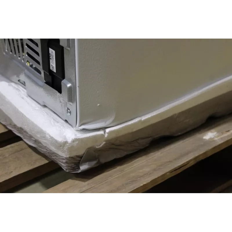 Frigorífico Midea MDRE554FGD01DSO — medidas brutas 740×2050×620 mm, peso neto 84 kg, 24 meses de garantía (embalaje dañado)