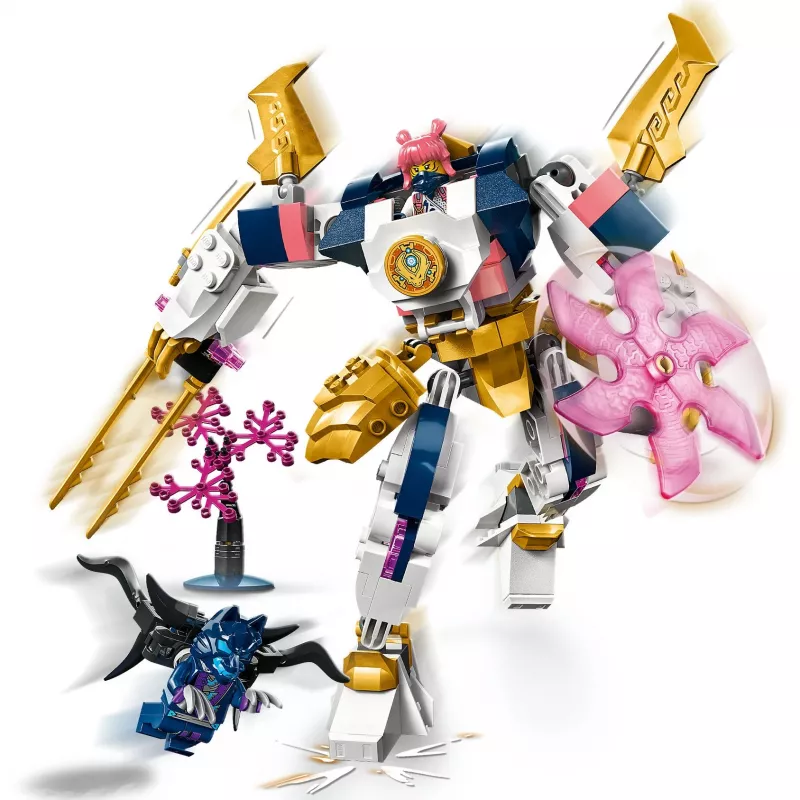 LEGO NINJAGO 71807 Sora's Elemental Tech Mech Rising Set de construcción