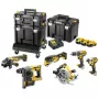 DeWalt DCK685P3T 18V Maletín de herramientas a batería — 3 baterías de 5,0 Ah, martillo DCH273, amoladora angular, maletín