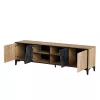 Mueble RTV Cama 4D OVO 180x38xH53 roble/hormigón