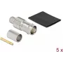 Conector hembra BNC para crimpar para RG-6 DeLOCK 90029