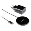 Intenso MB1 smartphone negro USB carga inalámbrica carga rápida interior