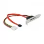 Chapa de ranura DeLOCK 90418 con 1 x SATA conector hembra de 22 pines externo