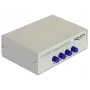 Conmutador DeLock VGA 4 puertos manual bidireccional - Conmutador de pantalla - 4 x VGA - sobremesa (87635)