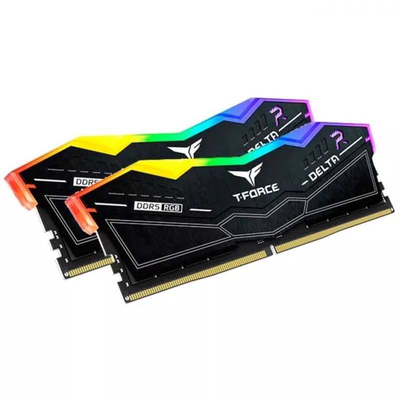 DIMM 32 GB DDR5-6400 (2x 16 GB) kit dual, memoria negra, FF3D532G6400HC32ADC01, Delta RGB, INTEL XMP, AMD EXPO