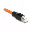 DeLOCK conector macho RJ45 de montaje en campo Cat.6A negro conector recto