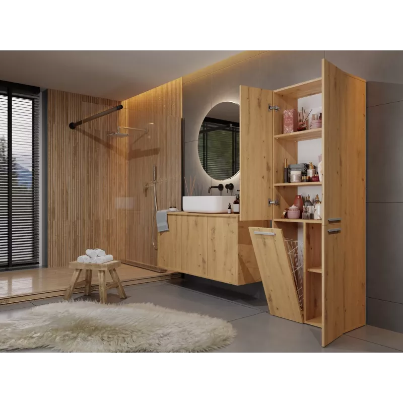 Mueble de baño Topeshop NEL 1K DD ART KPL roble