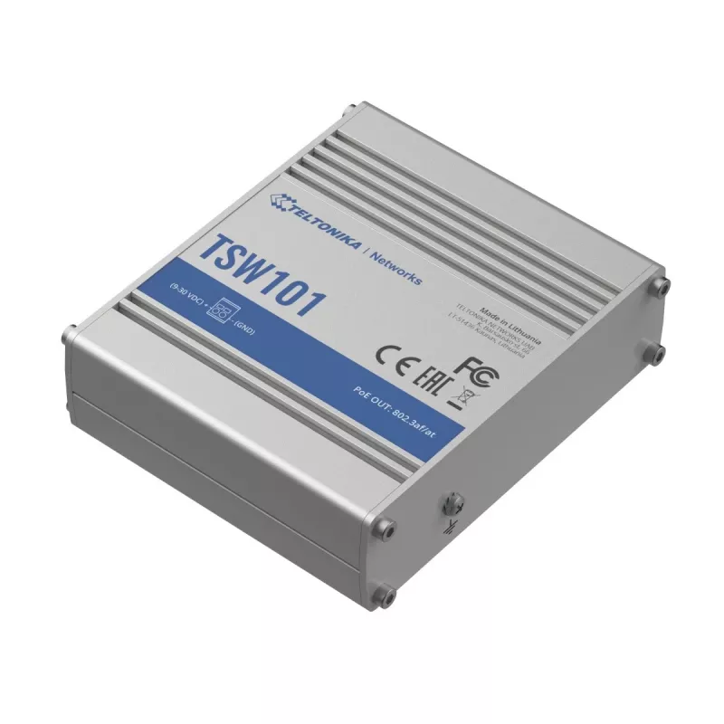 Switch Teltonika TSW101 5xGbE Ethernet 4xPoE+