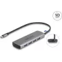 Hub USB DeLOCK 64293 Type-C 10000 Mbit/s gris