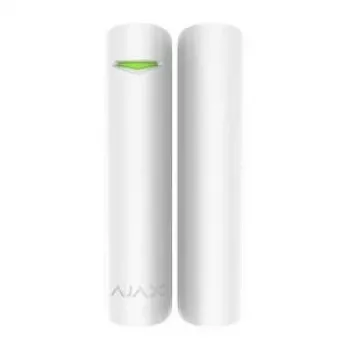 Ajax DoorProtect Plus Sensor inalámbrico de puerta/ventana, Blanco, pila CR123A, 3V, 60 meses de duración de la pila, 20×20×90 mm