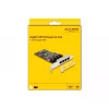 Tarjeta DeLOCK PCI Express x4 4 x RJ45 Gigabit LAN RTL8111 - PCIe - RJ-45 - PCIe 2.0 - plata - PC - Windows 10 - Windows 11 - Windows 8.1 (88618)