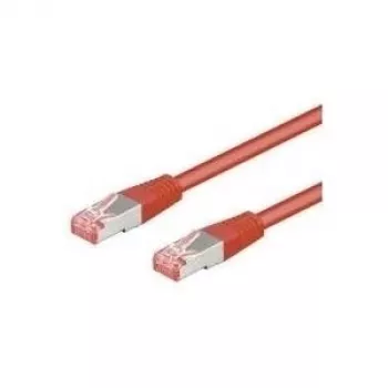 Cable de parcheo Ethernet Goobay 95487 rojo