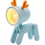 Lámpara de mesa LED RealPower 486311 azul 1 lámpara alimentada por batería
