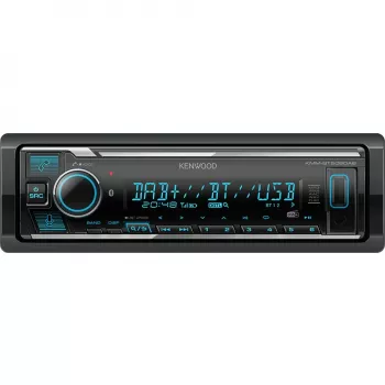 Kenwood KMM-BT508DAB, negro, 1 DIN, 200 W, 50 W, 24 h, AAC, FLAC, MP3, WAV, WMA