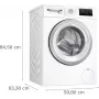 Lavadora de carga frontal Bosch WAN2813APL Series 4 8 kg 1400 rpm blanca