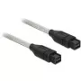 Cable FireWire DeLOCK B/B 2,0 m gris