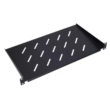 Extralink EX.14480 bandeja para armarios de 19 pulgadas, acero, negra, 1U, 350 mm