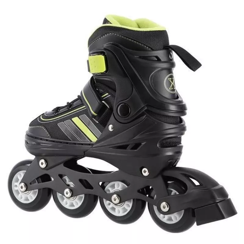 Patines en línea 2IN1 Nils Extreme NH18191 negro/lima talla L (39-43) con patines de hockey intercambiables