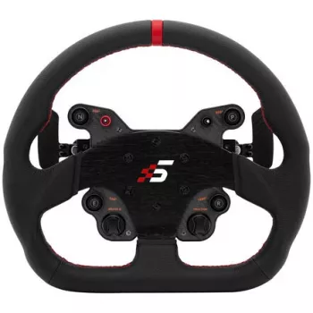 Volante de simracing Simagic GT1-SD Cuero, volante desmontable para simuladores, empuñadura de cuero, patrón de agujeros compatible