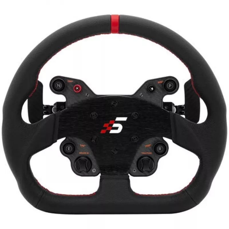 Volante de simracing Simagic GT1-SD Cuero, volante desmontable para simuladores, empuñadura de cuero, patrón de agujeros compatible