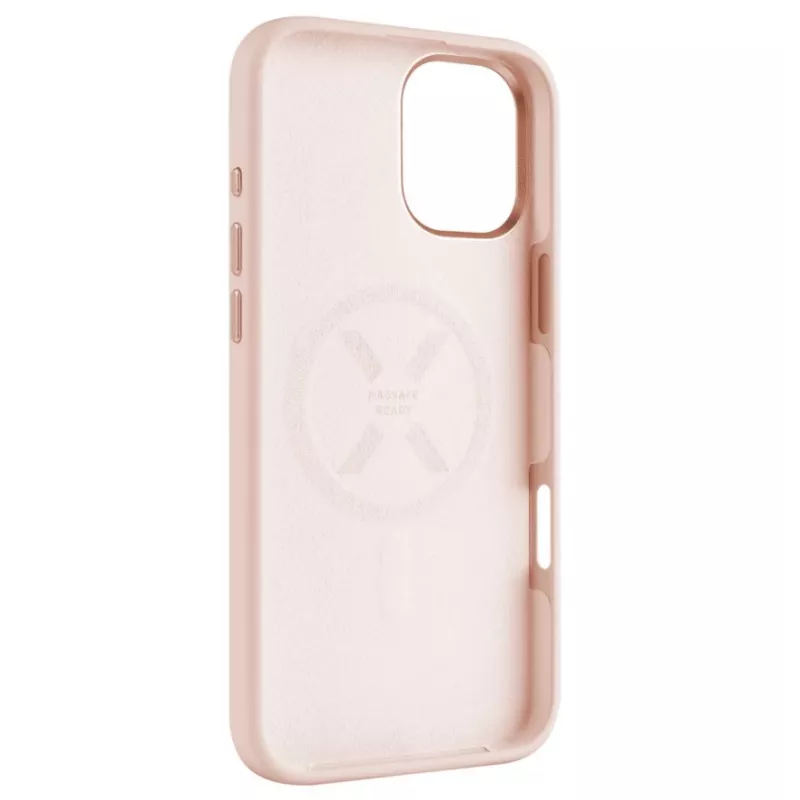 Fixed MagFlow | Funda trasera | Apple | iPhone 16 Plus | Silicona líquida | Rosa