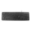 Teclado Gembird KB-U-103-RU oficina USB QWERTY inglés ruso negro
