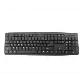Teclado Gembird KB-U-103-RU oficina USB QWERTY inglés ruso negro